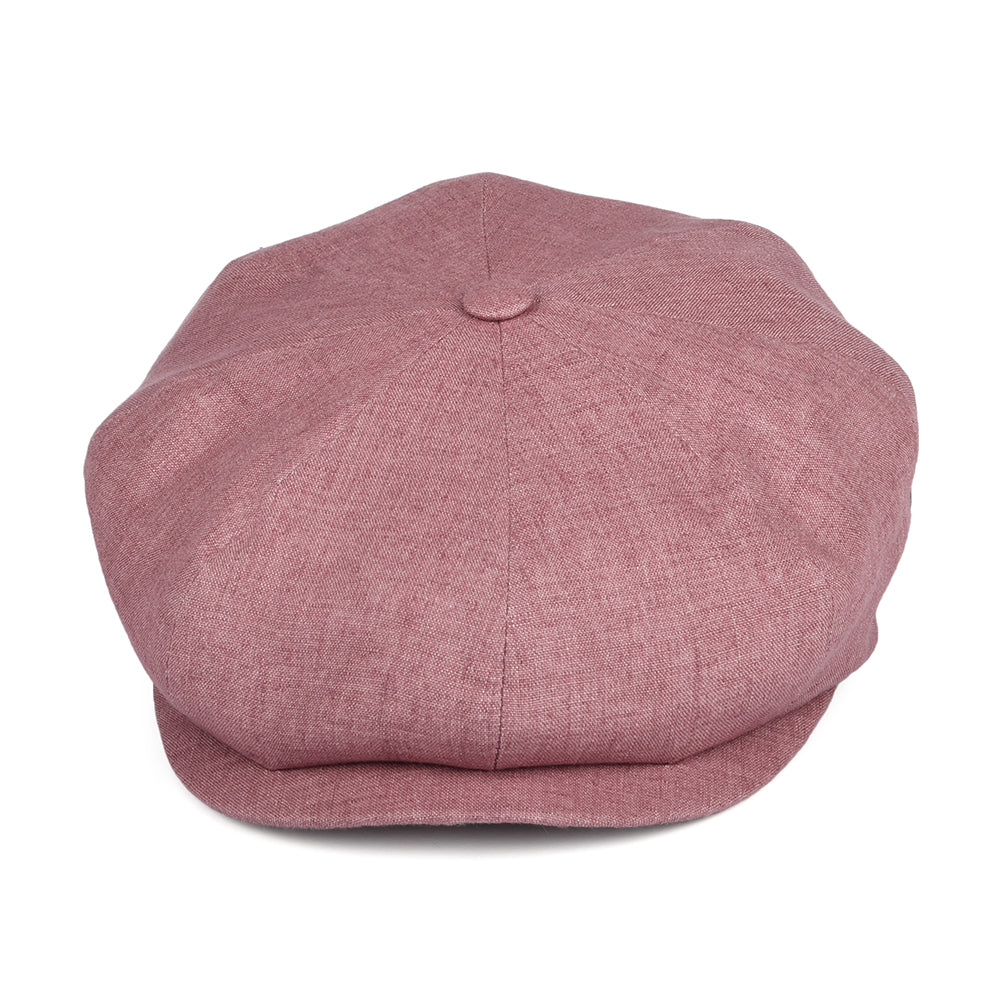 Casquette Gavroche en Lin rouge délavé CITY SPORT