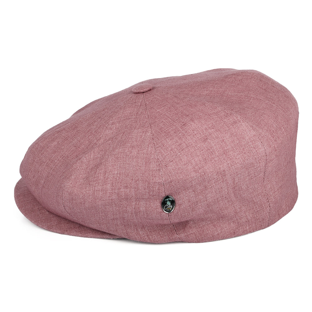 Casquette Gavroche en Lin rouge délavé CITY SPORT