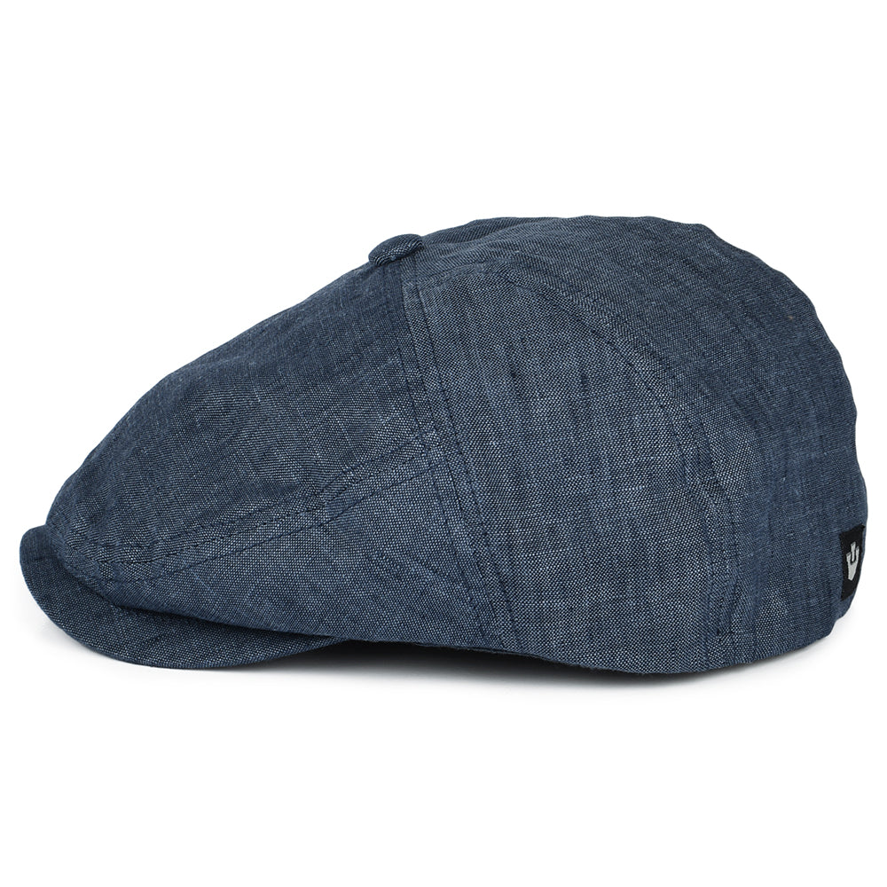 Casquette Plate en Lin Will Kimmel bleu marine GOORIN