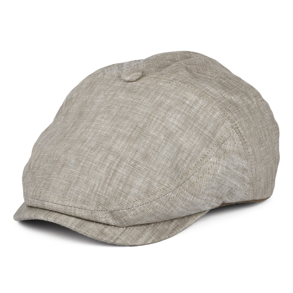 Casquette Plate en Lin Will Kimmel marron clair GOORIN