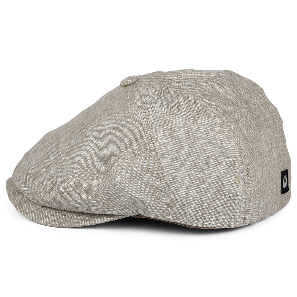 Casquette Plate en Lin Will Kimmel marron clair GOORIN