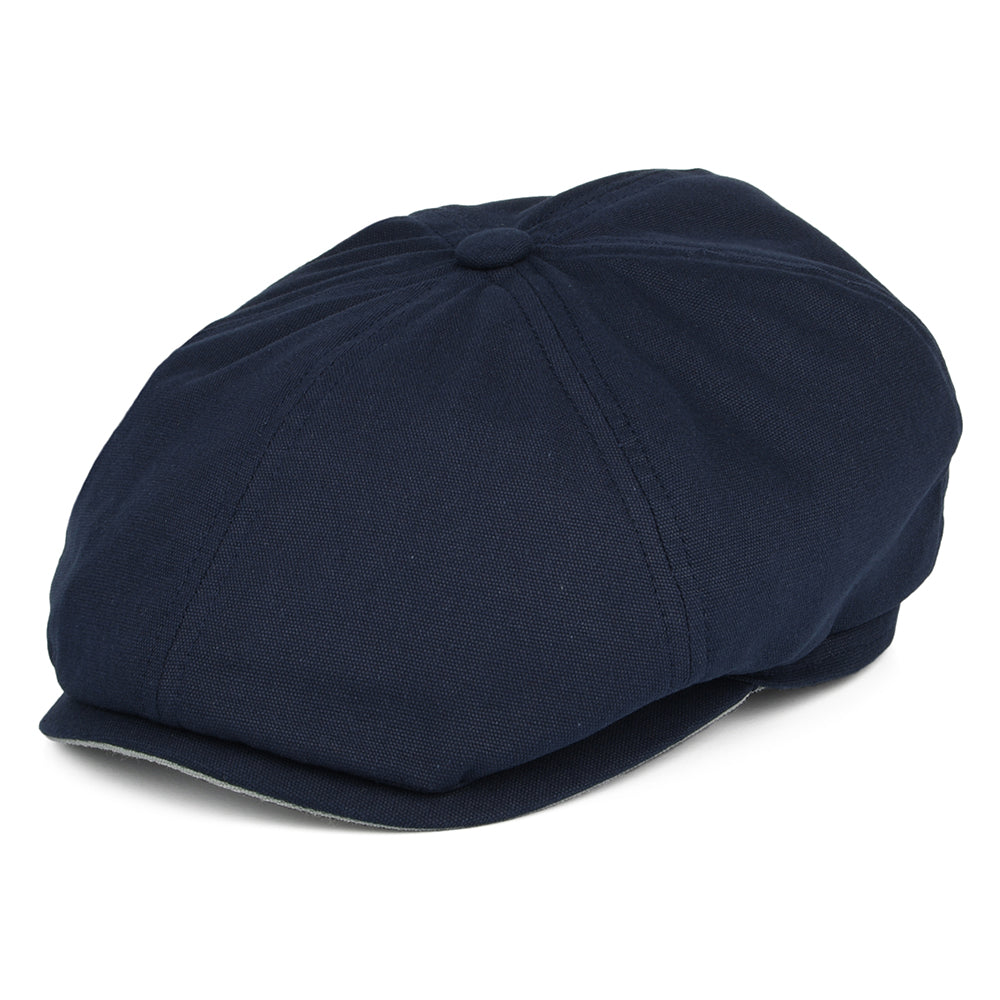 Casquette Gavroche en Toile de Coton Hudson bleu marine-menthe FAILSWORTH