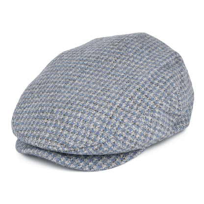 Casquette Plate Pied-de-Poule Hooligan bleu-blanc cassé BRIXTON