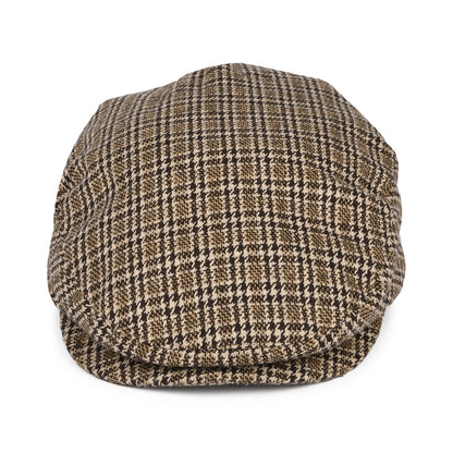 Casquette Plate Pied-de-Poule Hooligan marron foncé-sable BRIXTON