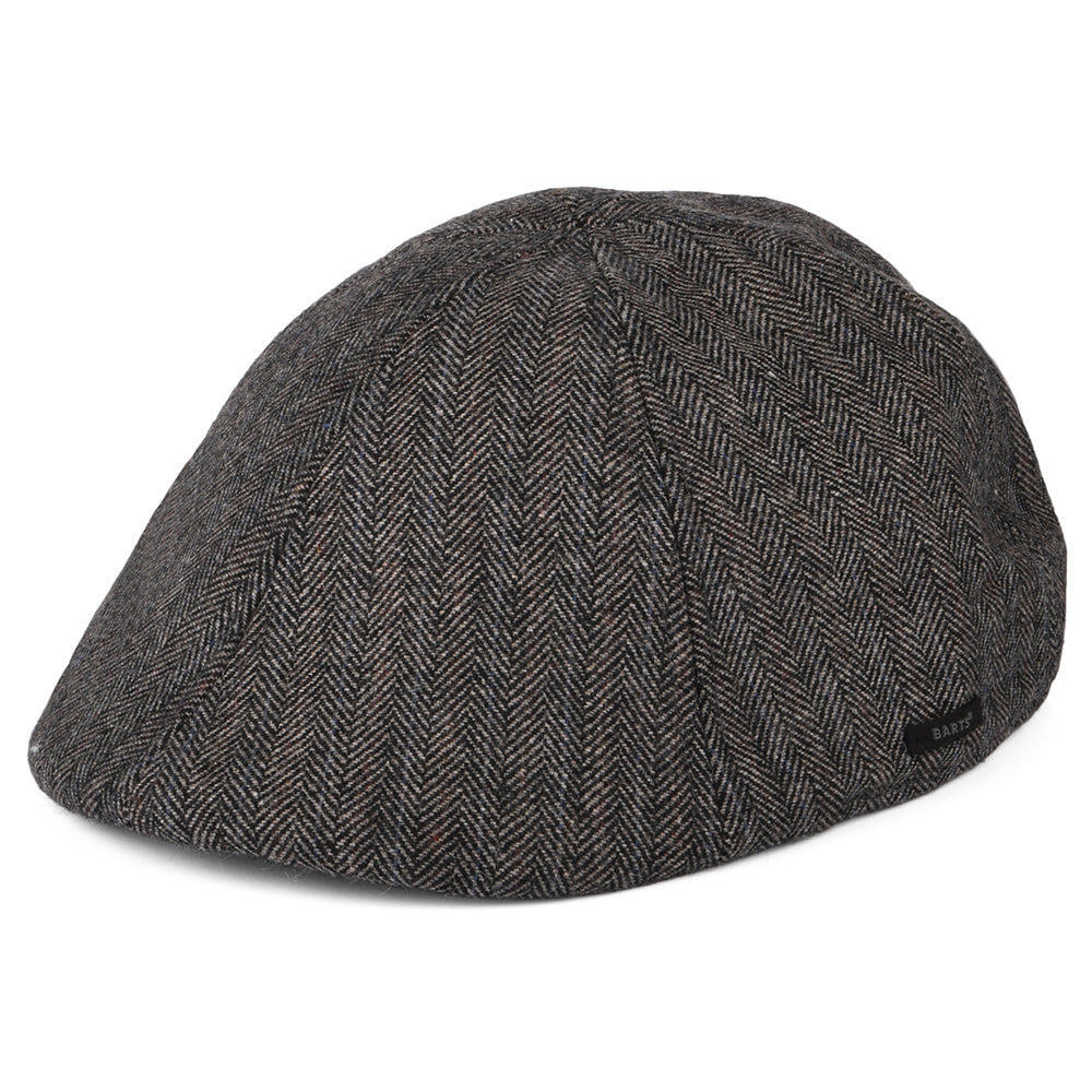 Casquette Plate à Chevrons Bec-de-Canard Mr. Mitchell gris foncé BARTS