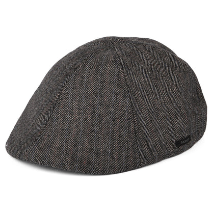 Casquette Plate à Chevrons Bec-de-Canard Mr. Mitchell gris foncé BARTS