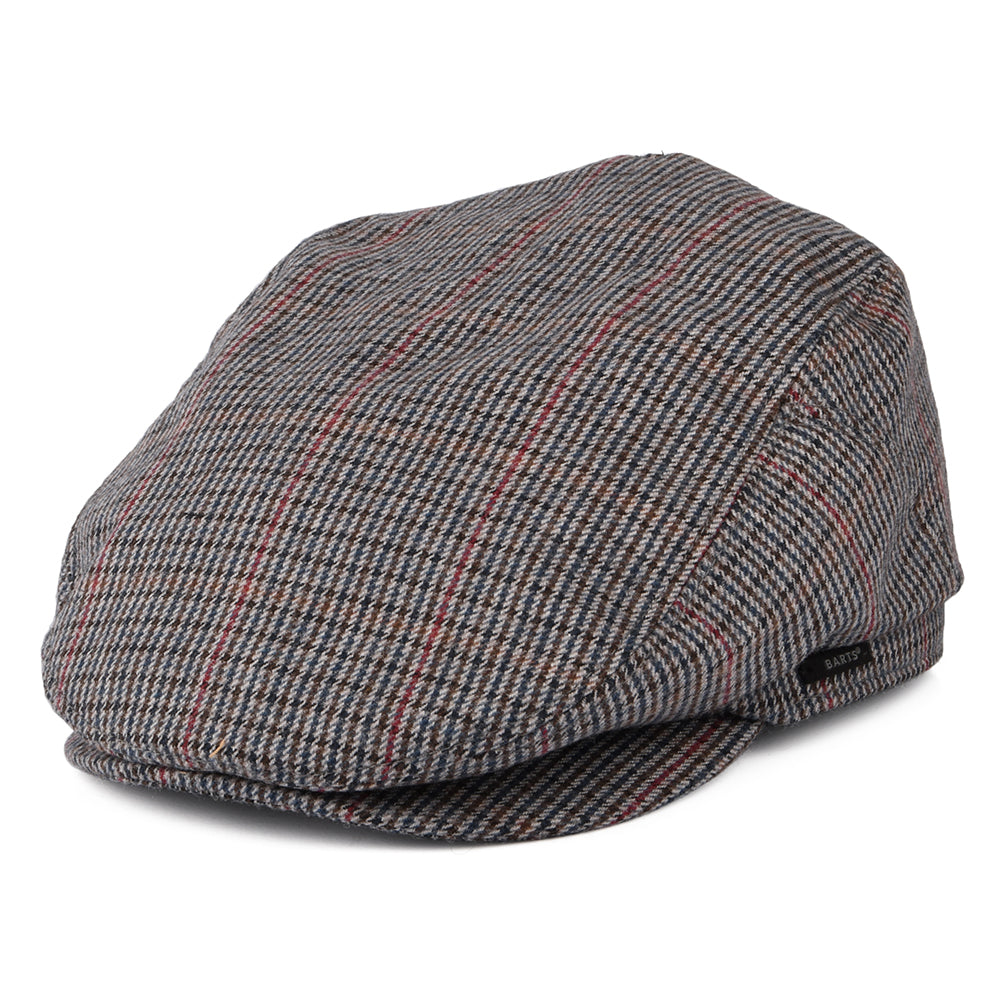 Casquette Plate à Carreaux Oslo bleu marine BARTS