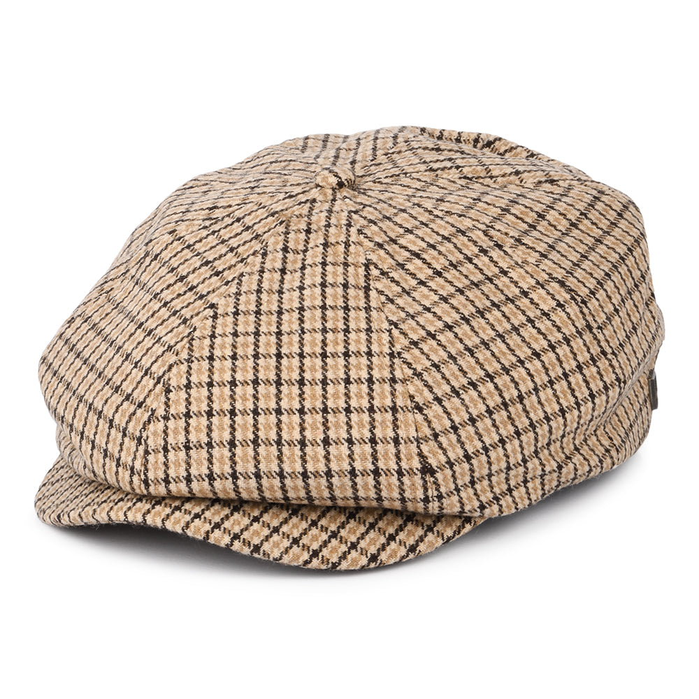 Casquette Gavroche Pied-de-Poule Brood sable-marron BRIXTON
