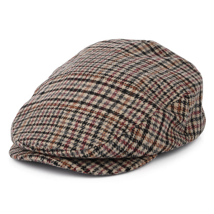 Casquette Plate Pied-de-Poule Hooligan sable-noir-violet BRIXTON
