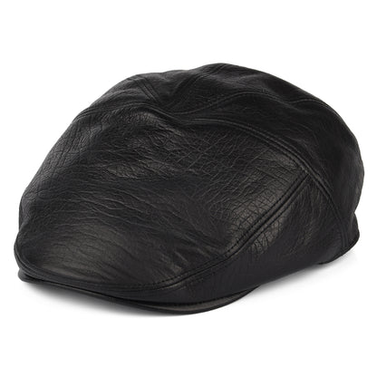 Casquette Plate en Cuir Reffell noir BAILEY