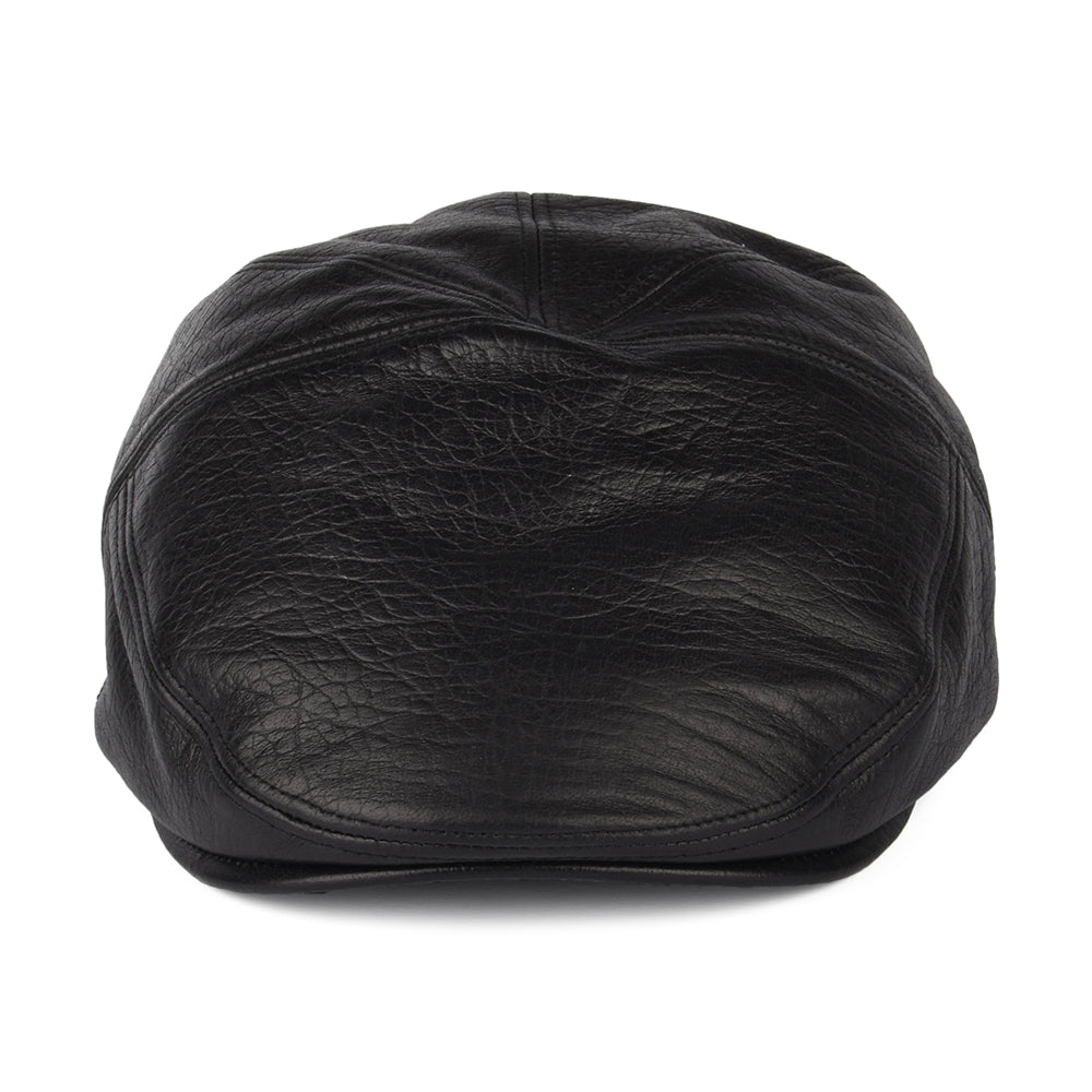 Casquette Plate en Cuir Reffell noir BAILEY