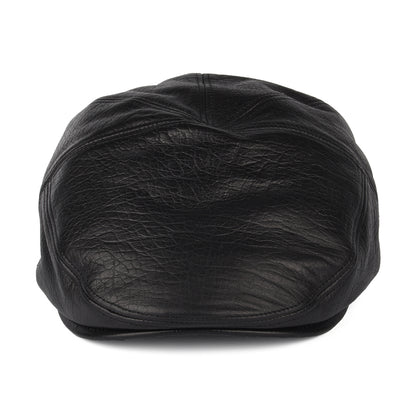 Casquette Plate en Cuir Reffell noir BAILEY