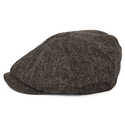 Casquette Gavroche en Laine Britannique Rothbury marron foncé FAILSWORTH