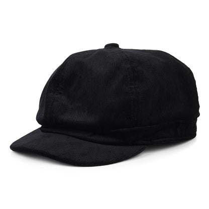 Casquette Gavroche en Velours Côtelé noir KANGOL