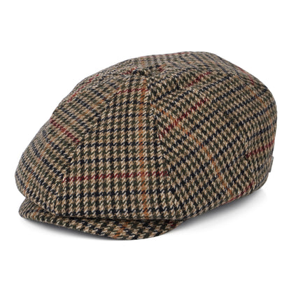 Casquette Gavroche Pied-de-Poule Brood olive-beige-noir BRIXTON