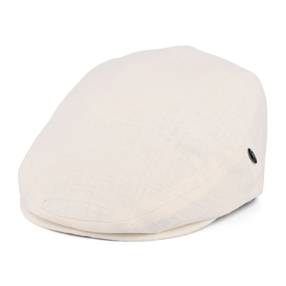 Casquette Plate en Lin crème CITY SPORT