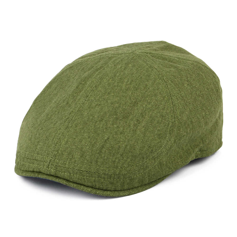 Casquette Plate Bec-de-Canard en Coton Porto vert-bleu sarcelle FAILSWORTH