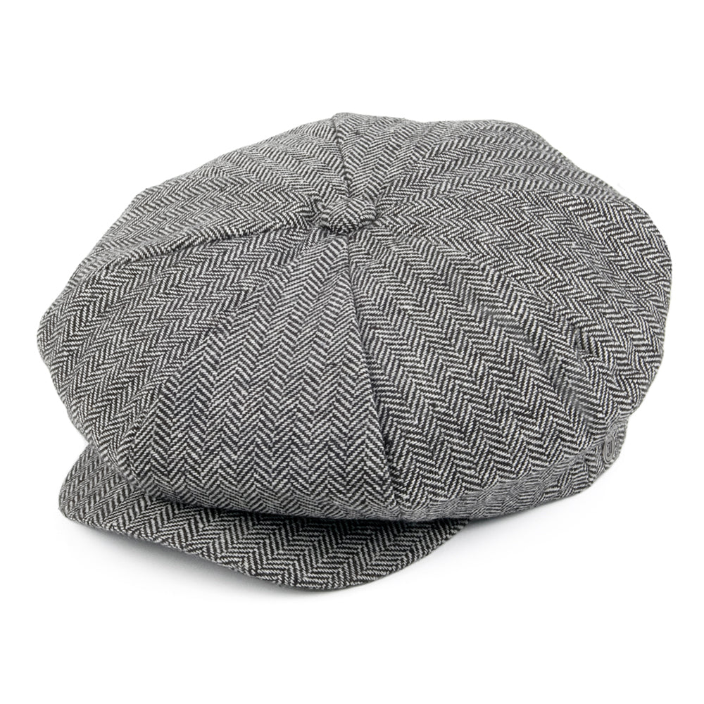 Casquette Gavroche La Grosse Pomme à Chevrons gris JAXON & JAMES
