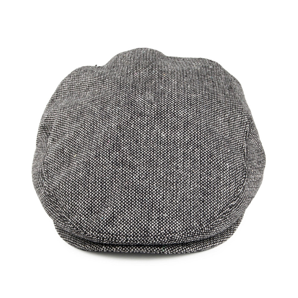 Casquette Plate en Tweed Chiné noir JAXON & JAMES