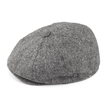 Casquette Gavroche en Tweed Chiné noir JAXON & JAMES