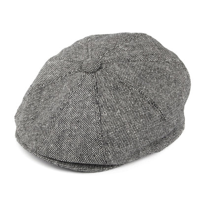 Casquette Gavroche en Tweed Chiné noir JAXON & JAMES