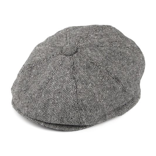 Casquette Gavroche en Tweed Chiné noir JAXON & JAMES