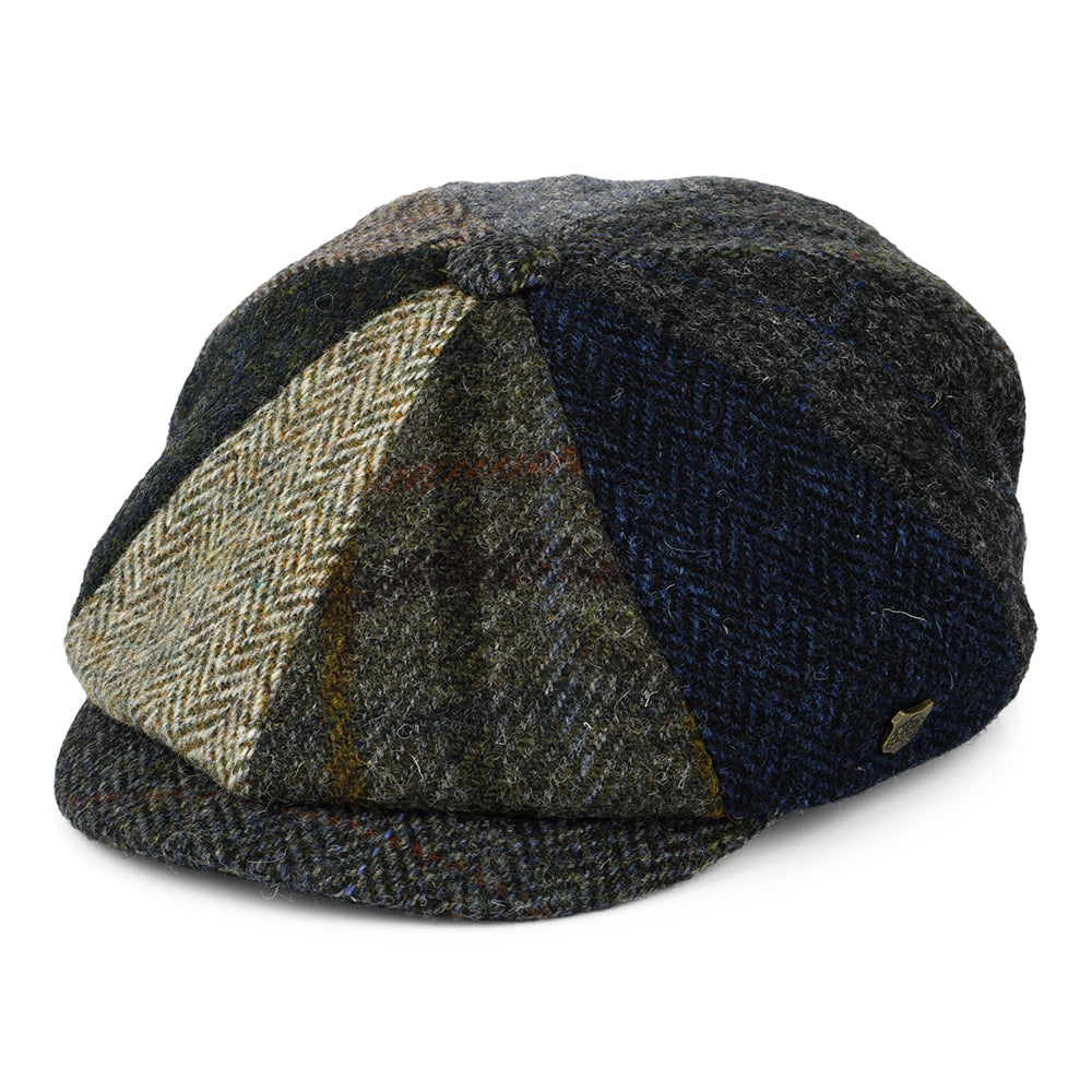 Casquette Gavroche en HARRIS TWEED Classic Lewis multicolore FAILSWORTH