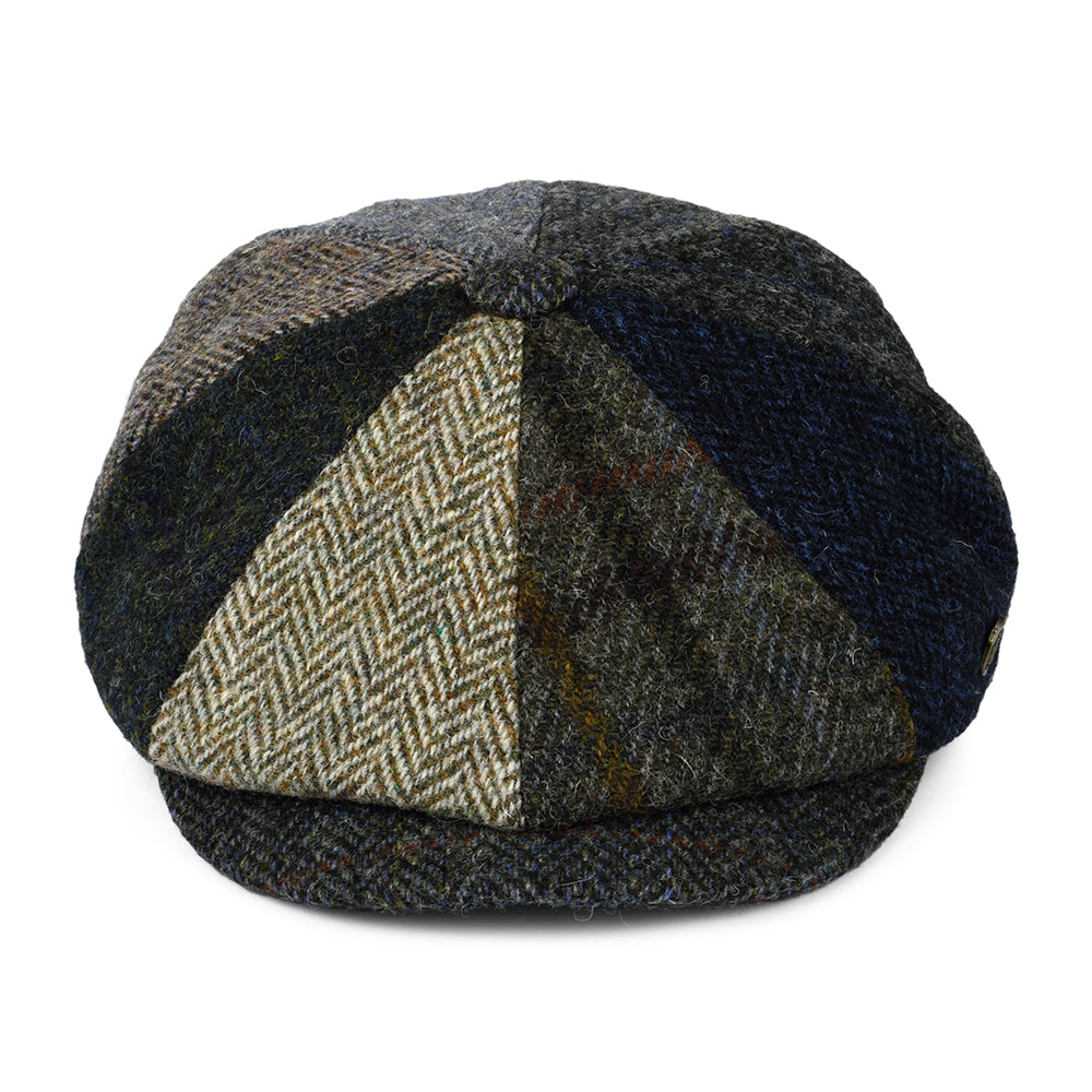 Casquette Gavroche en HARRIS TWEED Classic Lewis multicolore FAILSWORTH
