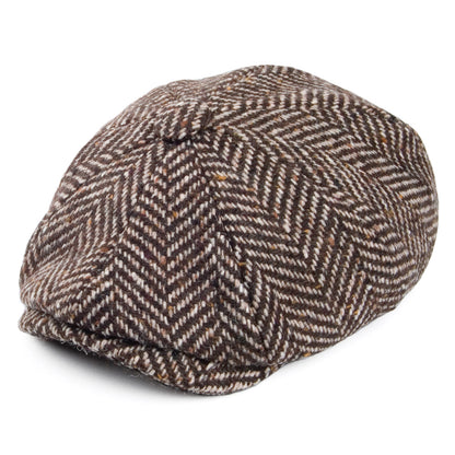 Casquette Gavroche à Larges Chevrons marron OLNEY