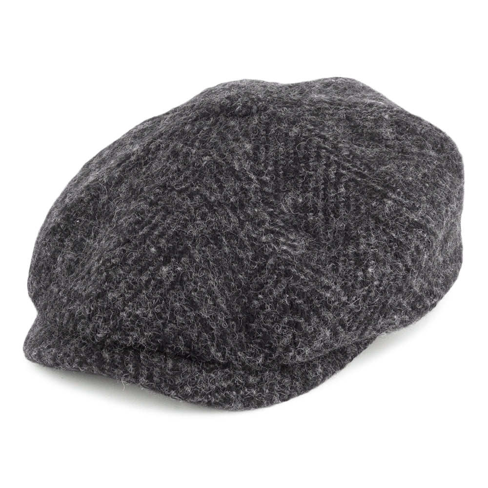 Casquette Gavroche en Laine Hatteras gris foncé STETSON