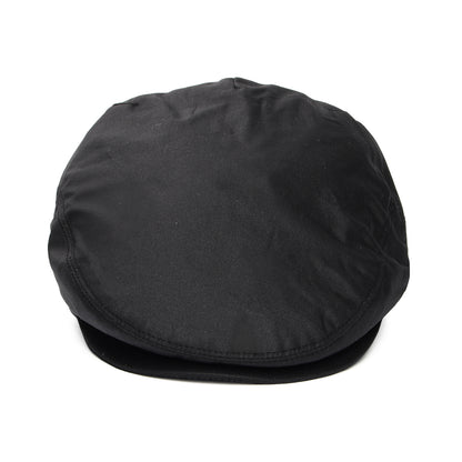 Casquette Plate en Toile Cirée Hydrofuge noir JAXON & JAMES