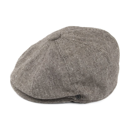 Casquette Gavroche en Tweed Chiné marron JAXON & JAMES