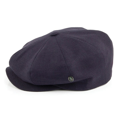 Casquette Gavroche en Lin bleu marine CITY SPORT