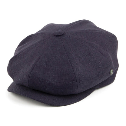 Casquette Gavroche en Lin bleu marine CITY SPORT