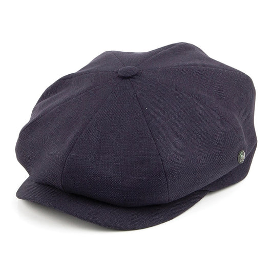 Casquette Gavroche en Lin bleu marine CITY SPORT