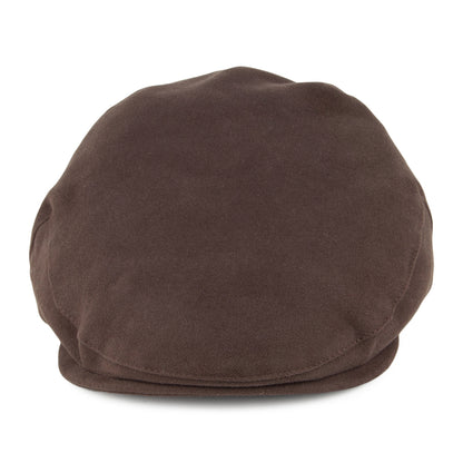 Casquette Plate en Moleskine marron CHRISTYS