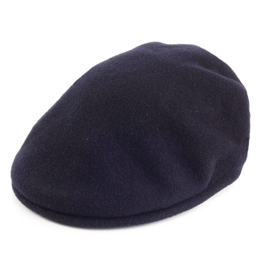 Casquette Plate en Laine 504 bleu marine KANGOL