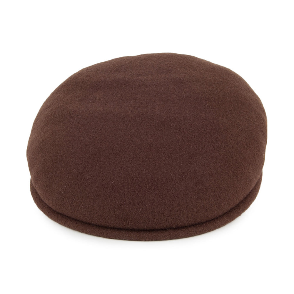 Casquette Plate en Laine 504 tabac KANGOL