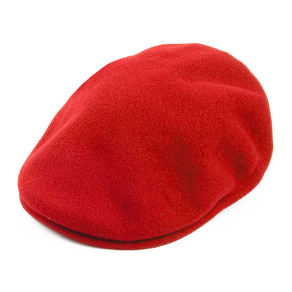 Casquette Plate en Laine 504 rouge KANGOL
