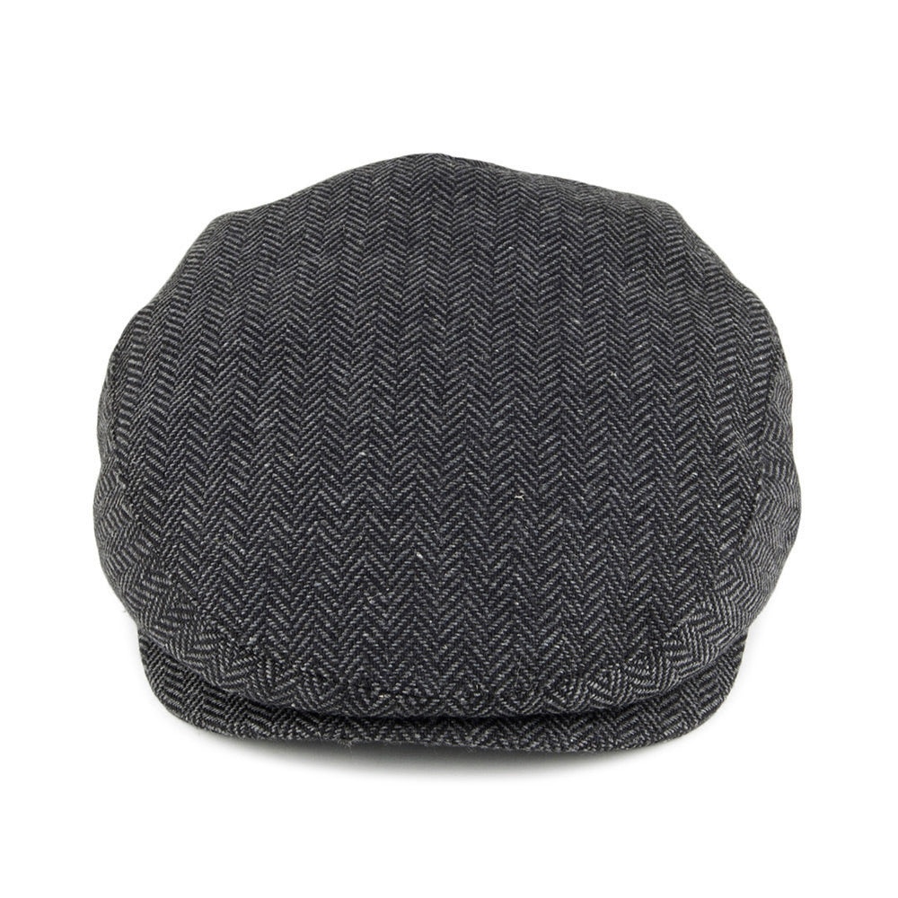 Casquette Plate Hooligan à chevrons gris-noir BRIXTON