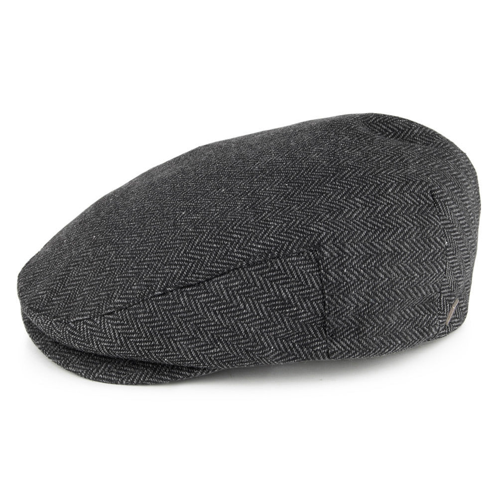 Casquette Plate Hooligan à chevrons gris-noir BRIXTON