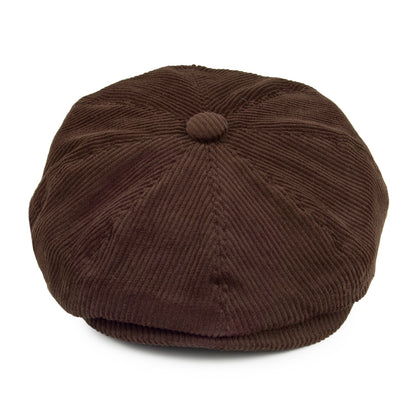 Casquette Gavroche en Velours Côtelé marron JAXON & JAMES