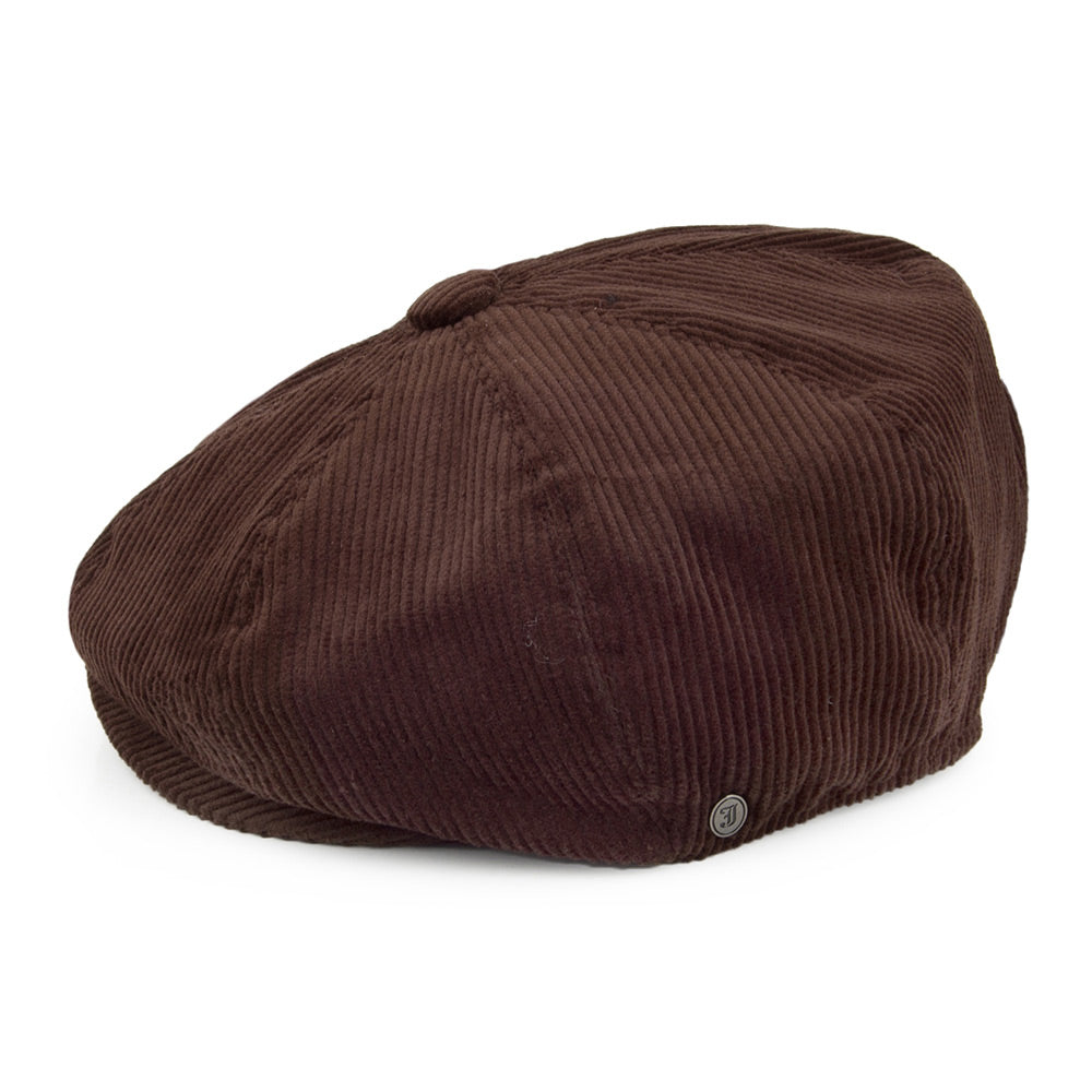 Casquette Gavroche en Velours Côtelé marron JAXON & JAMES