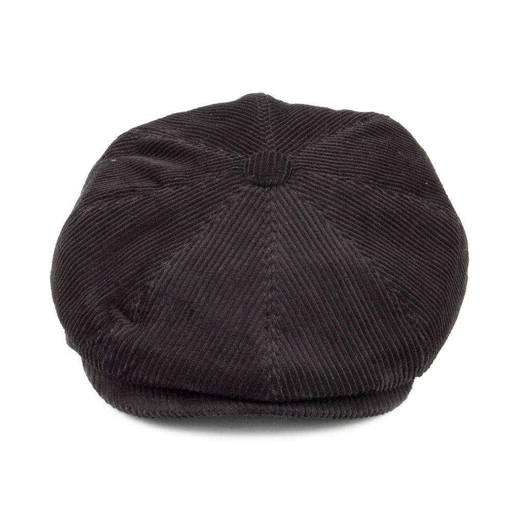 Casquette Gavroche en Velours Côtelé noir JAXON & JAMES