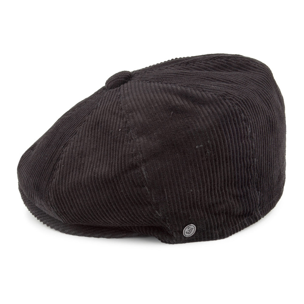 Casquette Gavroche en Velours Côtelé noir JAXON & JAMES
