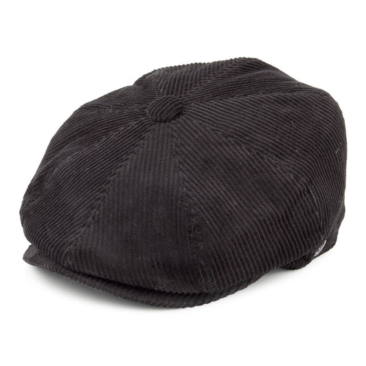 Casquette Gavroche en Velours Côtelé noir JAXON & JAMES