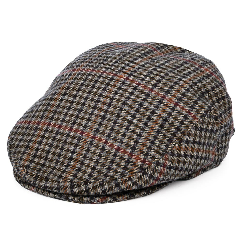 Casquette Plate en Tweed Lord noir BAILEY