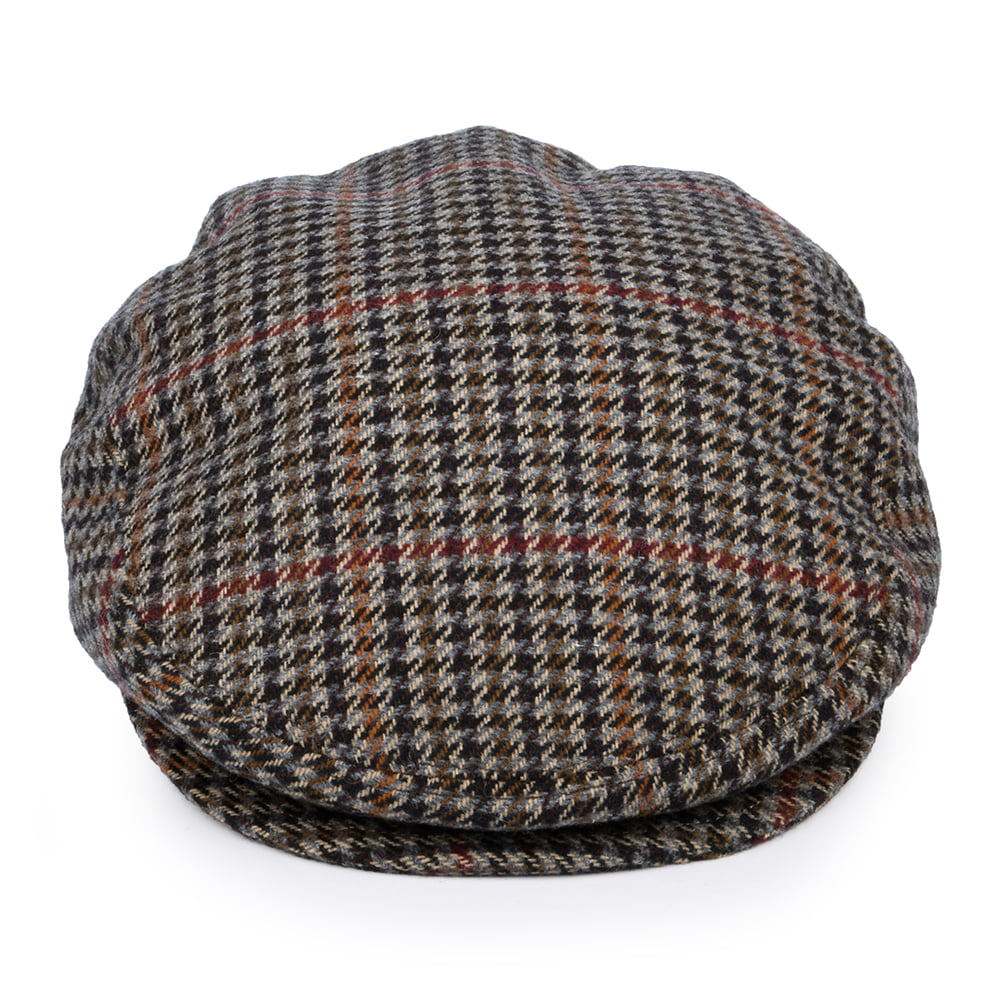 Casquette Plate en Tweed Lord noir BAILEY