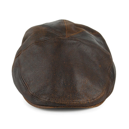 Casquette Plate en Cuir Taxten marron BAILEY