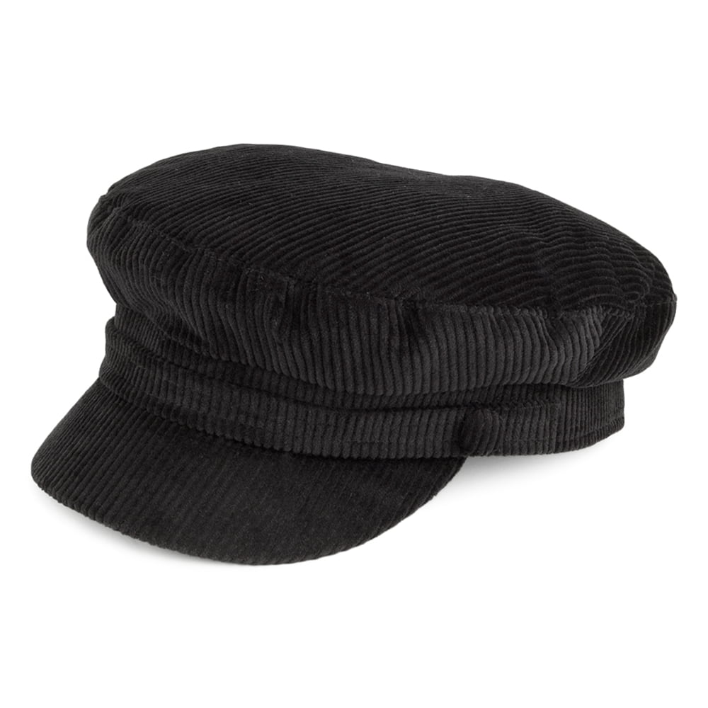 Casquette de Marin en Velours Côtelé Mariner noir FAILSWORTH